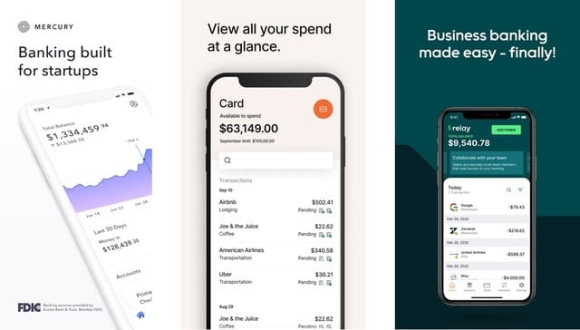 app movil mercury brex relay financial android ios